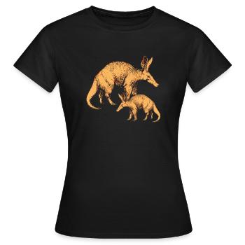 Aardvark Aardvark Amant - T-shirt Femme - noir - Devant - AI Model Female 172 dark (172cm)
