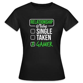 Single pardonner aux joueurs - T-shirt Femme - noir - Devant - AI Model Female 172 dark (172cm)
