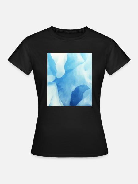 Gletscherhöhle - Frauen T-Shirt - Schwarz