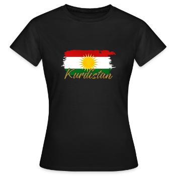 Kurdistan - Frauen T-Shirt - Schwarz - Vorne - AI Model Female 172 dark (172cm)