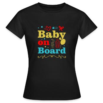 Pregnant baby Pregnant mother - Women's T-Shirt - black - Front - AI Model Female 172 dark (172cm)