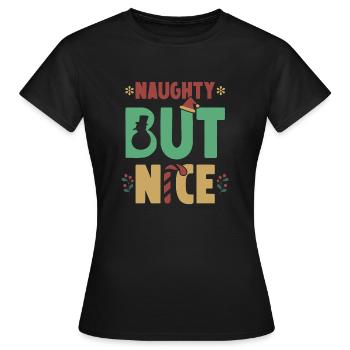 Coquine mais gentille - T-shirt Femme - noir - Devant - AI Model Female 172 dark (172cm)
