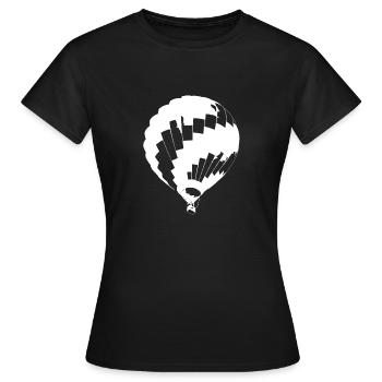 Ballon - Frauen T-Shirt - Schwarz - Vorne - AI Model Female 172 dark (172cm)