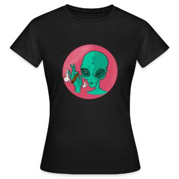 Fumer piqûre étrangère - T-shirt Femme - noir - Devant - AI Model Female 172 dark (172cm)