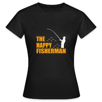 Fisherman - Women's T-Shirt - black - Front - AI Model Female 172 dark (172cm)