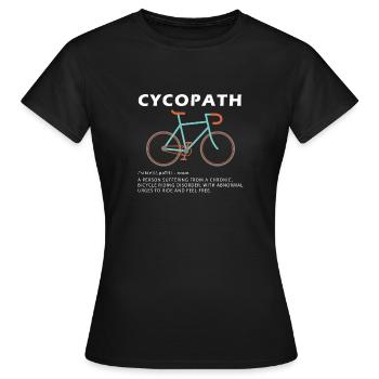 Cyclop Funny Cycling Gifts Cycling Novelty Gifts - Women's T-Shirt - black - Front - AI Model Female 172 dark (172cm)