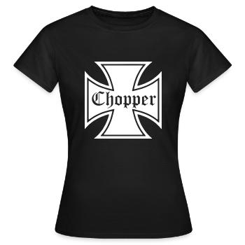 Iron Cross Chopper Iron Cross - Women's T-Shirt - black - Front - AI Model Female 172 dark (172cm)