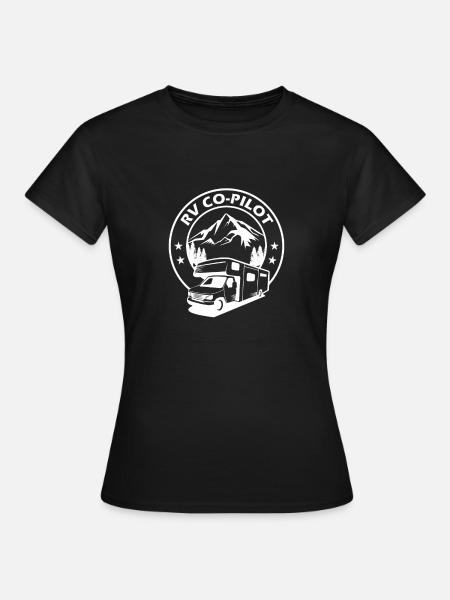 RV co-piloot Grappige RV geschenken RV geschenkideeën - T-shirt dam - svart