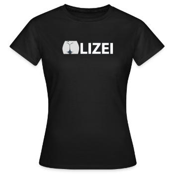 Polizei Hintern Popo Po zilei Polizei - Frauen T-Shirt - Schwarz - Vorne - AI Model Female 172 dark (172cm)