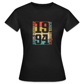 Awesome since 1994, Legend since 1994 - Women's T-Shirt - black - Front - AI Model Female 172 dark (172cm)