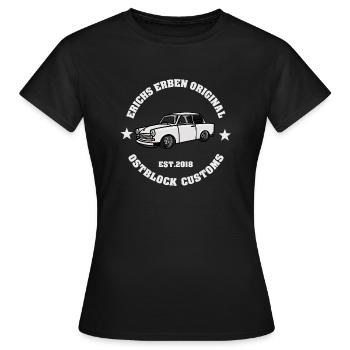 Erichs Erben  - Frauen T-Shirt - Schwarz - Vorne - AI Model Female 172 dark (172cm)