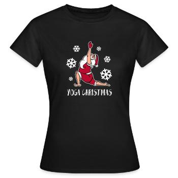 Yoga Christmas Shirt Christmas Holiday Party Medit - Women's T-Shirt - black - Front - AI Model Female 172 dark (172cm)