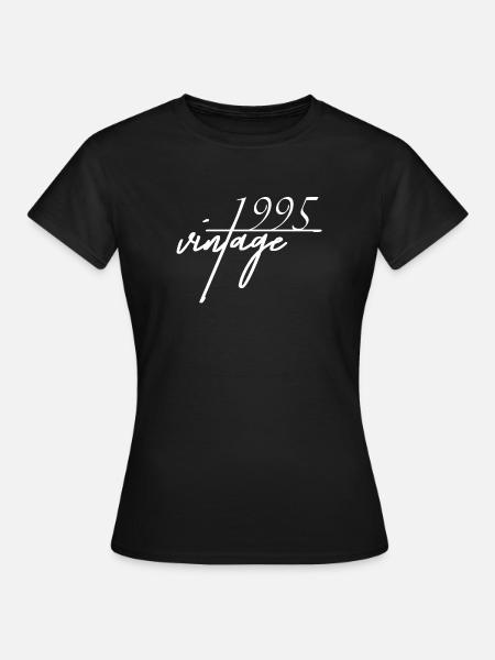 Vintage 1995e 1995 cadeau d'anniversaire - T-shirt Femme - noir