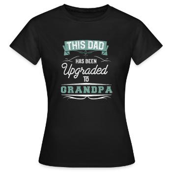 Grandpa Grandpa Gift Grandpa Becoming Grandpa - Women's T-Shirt - black - Front - AI Model Female 172 dark (172cm)
