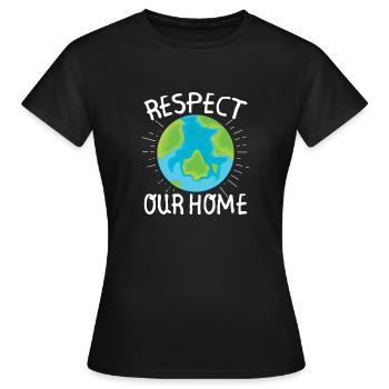 Protection du climat Fridays For Future Demo Climat - T-shirt Femme - noir - Devant - AI Model Female 172 dark (172cm)