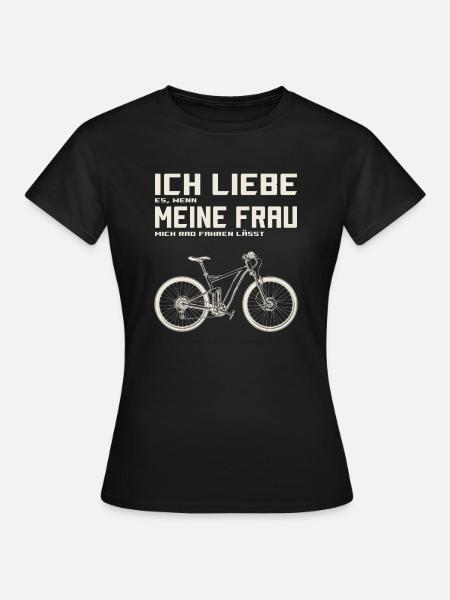Mountainbike Downhill Freeride mtblife Geschenk - Frauen T-Shirt - Schwarz