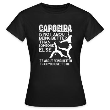 Capoeira Train Capoeira - T-shirt Femme - noir - Devant - AI Model Female 172 dark (172cm)