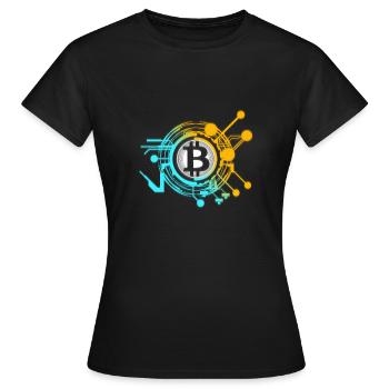 Bitcoin - Women's T-Shirt - black - Front - AI Model Female 172 dark (172cm)