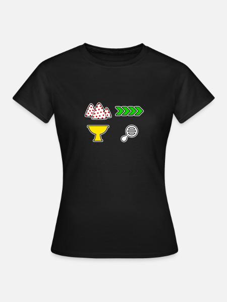 Tour Francia Camisa Ciclismo Líderes Jerseys Bicicleta BMX - Dame-T-shirt - sort