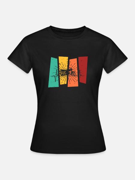 Simson Moped S51 Oldtimer Geschenk - Frauen T-Shirt - Schwarz