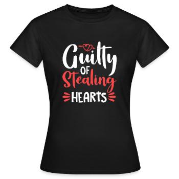Déclaration d'amour romantique pour la Saint Valentin - T-shirt Femme - noir - Devant - AI Model Female 172 dark (172cm)