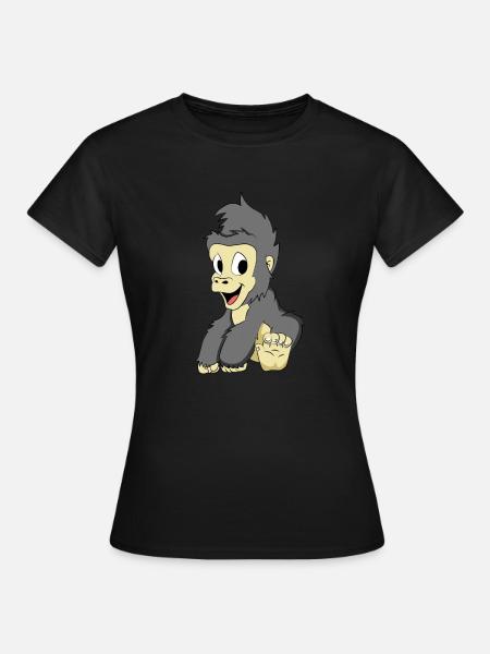 Bébé gorille - T-shirt Femme - noir