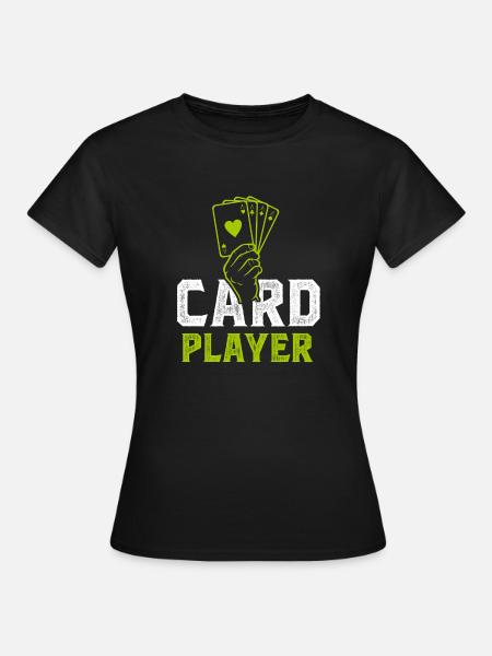 Kartenspiel - Frauen T-Shirt - Schwarz