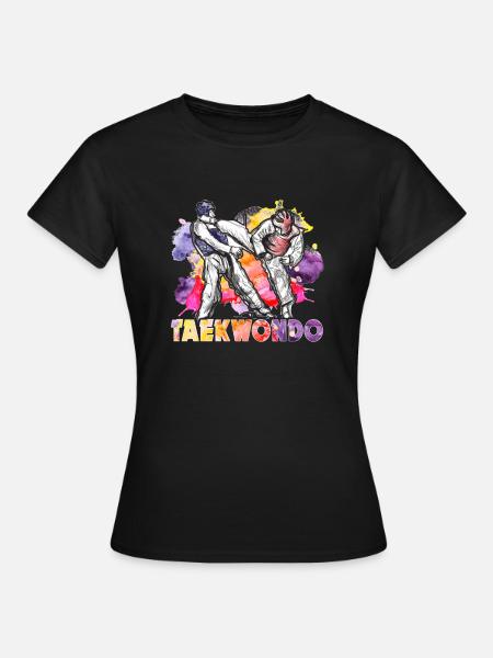 Taekwondo Taekwondo coloré - T-shirt Femme - noir