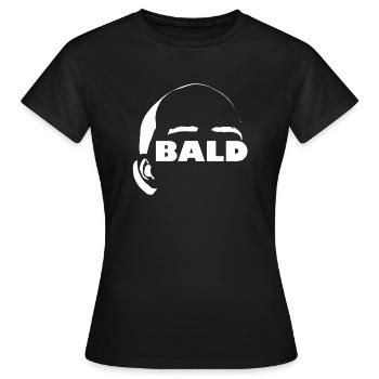 Cadeau de t-shirt homme chauve chauve chauve - T-shirt Femme - noir - Devant - AI Model Female 172 dark (172cm)