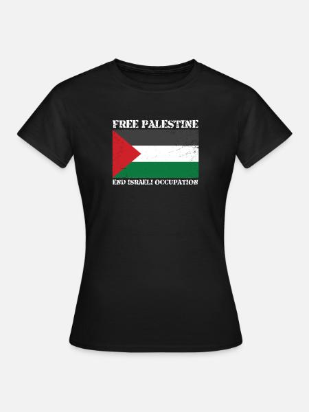 Intifada de palestina gratis - Dame-T-shirt - sort