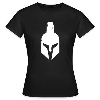 Casque Sparta Spartan Spartacus - T-shirt Femme - noir - Devant - AI Model Female 172 dark (172cm)