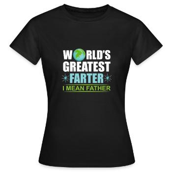 Le plus grand fœtus du monde, je voulais un cadeau père-père - T-shirt Femme - noir - Devant - AI Model Female 172 dark (172cm)