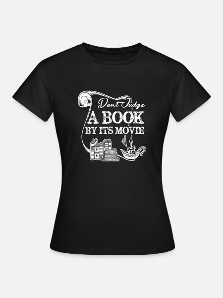 Książka nie oceniaj książki - Dame-T-shirt - sort