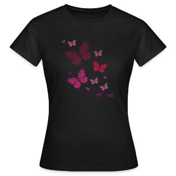 Papillon Papillon Papillon enfants - T-shirt Femme - noir - Devant - AI Model Female 172 dark (172cm)