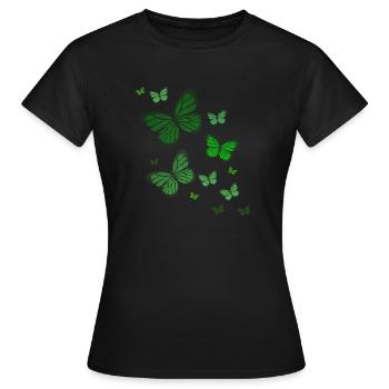 Papillon Papillon Papillon enfants - T-shirt Femme - noir - Devant - AI Model Female 172 dark (172cm)