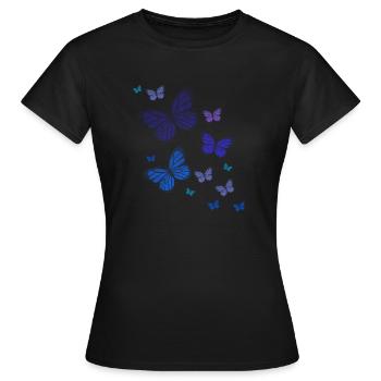 Papillon Papillon Papillon enfants - T-shirt Femme - noir - Devant - AI Model Female 172 dark (172cm)