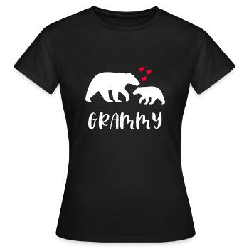 Grammy Bär - Frauen T-Shirt - Schwarz - Vorne - AI Model Female 172 dark (172cm)