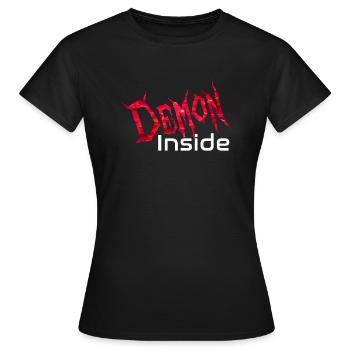 Demon Inside - Women's T-Shirt - black - Front - AI Model Female 172 dark (172cm)