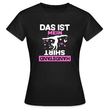 Das Ist Mein Handstand Shirt - Geschenk Turnerin - Frauen T-Shirt - Schwarz - Vorne - AI Model Female 172 dark (172cm)