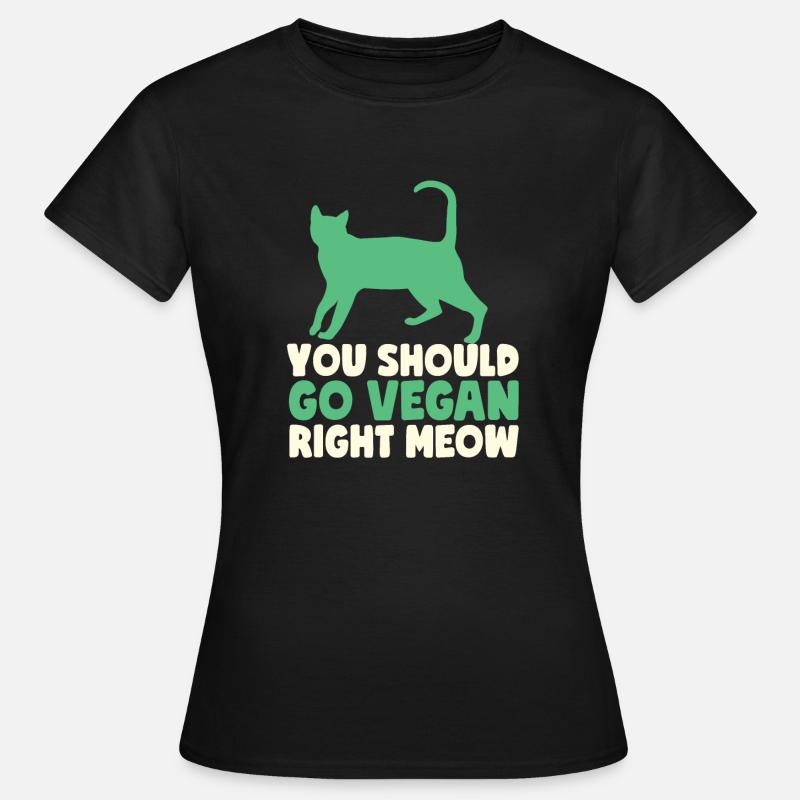 Tu devrais devenir vegan - T-shirt Femme - noir