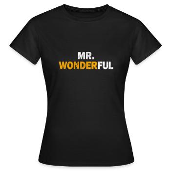 Mr.Wonderful - T-shirt Femme - noir - Devant - AI Model Female 172 dark (172cm)