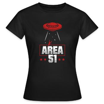 Zone 51 - T-shirt Femme - noir - Devant - AI Model Female 172 dark (172cm)