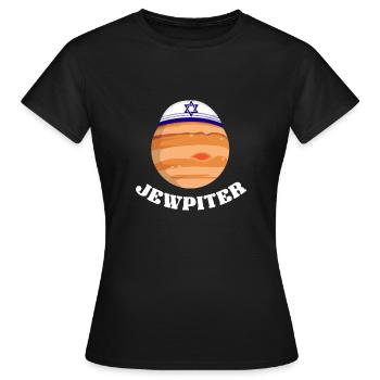 Jewpiter Spiritual Leader And Jew Gift - Women's T-Shirt - black - Front - AI Model Female 172 dark (172cm)