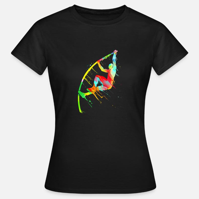 Saut à la perche athlétisme - T-shirt Femme - noir