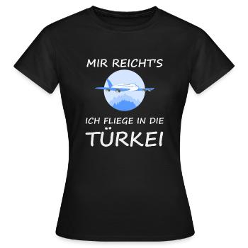 Türkei Urlaub - Frauen T-Shirt - Schwarz - Vorne - AI Model Female 172 dark (172cm)