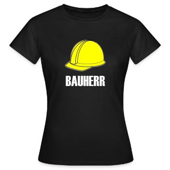 BAUHERR - Frauen T-Shirt - Schwarz - Vorne - AI Model Female 172 dark (172cm)