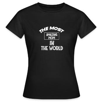 Best Mom Mutter Mama Eltern - Frauen T-Shirt - Schwarz - Vorne - AI Model Female 172 dark (172cm)