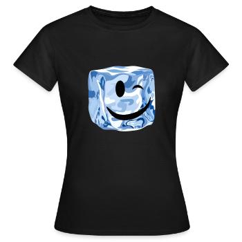 cube ice wink - Frauen T-Shirt - Schwarz - Vorne - AI Model Female 172 dark (172cm)