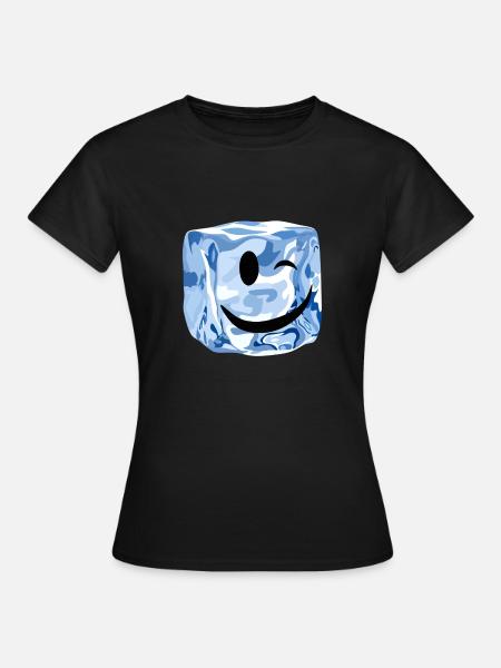 cube ice wink - Frauen T-Shirt - Schwarz