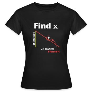 Pythagoras Triangle Mathematiker oder Mathe-Lehrer - Frauen T-Shirt - Schwarz - Vorne - AI Model Female 172 dark (172cm)